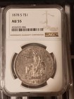 New Listing1878-S Ngc Trade Dollar Au-55