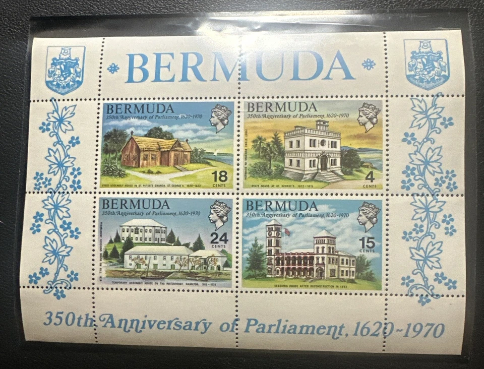 Bermudas 275a 350 Aniversario del Parlamento M/NH Foto 1 de 1