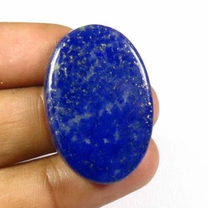 Lapis Lazuli Cabochon 32x21 mm Oval Smooth 40Cts Natural Blue Gemstone DIY LS-10 - Picture 1 of 4