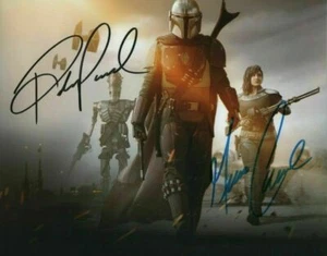 Pedro Pascal / Gina Carano Autographed Signed 3.5x5 Photo ( Star Wars ) REPRINT - Picture 1 of 1