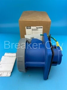 Hubbell HBL460R9W IEC Pin and Sleeve Receptacle 250V 60 Amp 60A 4 Wire *NEW READ - Picture 1 of 11