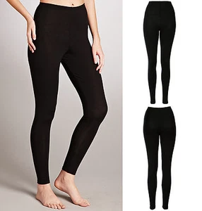 NEU DAMEN DAMEN DICKE WINTER THERMO FLEECE LEGGINGS WARM GRÖSSE 6-16 - Bild 1 von 7