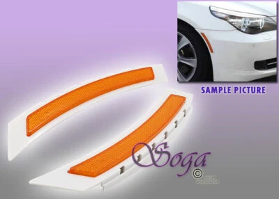 PARA BMW E60 SERIE 5 2008-2010 LCI ÁMBAR LUCES MARCADORAS LATERALES PARACHOQUES REFLECTOR PAR Foto 1 de 2