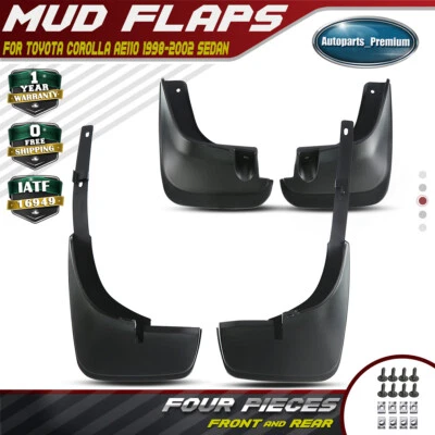 4x Mud Flaps Splash Guards Mudflaps for Toyota Corolla 1998 1999 2000 2001 2002 - Image 1 of 4
