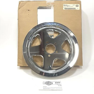 Roda dentada estrela cromada NOS genuína Harley 2004-2006 Sportster 68t 40414-04 - Imagem 1 de 3