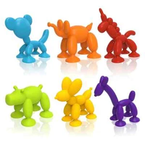 6-Piece Suction Cup Animal Toy Set - Bath Fun for Toddlers, Travel & Gift Idea - Picture 1 of 12