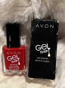 100% Genuine Avon Gel Finish Nail Enamel/ Nail Polish 10ml in Roses Are Red - Picture 1 of 1