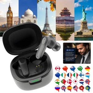 144 Sprachübersetzer Ohrhörer Kabellos Bluetooth Echtzeit Übersetzer Gerät - Bild 1 von 10