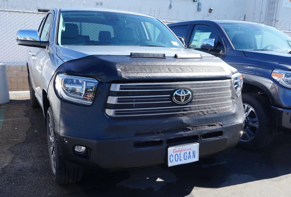 Colgan Front End Mask Bra 2pc.Fits Toyota Tundra 2014-2021 W/Licen. EXC. TRD Pro - Image 1 of 1
