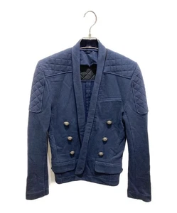 BALMAIN Spencer jacket Size: S Navy Men S5HJ717C830 - Picture 1 of 5