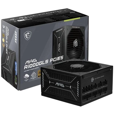 MSI MAG A1000GLS PCIE5 1000W Netzteil ATX 3.1 80 Plus Gold vollmodular 12V-2x6 - Bild 1 von 4