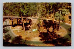 Vintage Pigtail Bridge Black Hills South Dakota Curteich Postcard - Picture 1 of 2