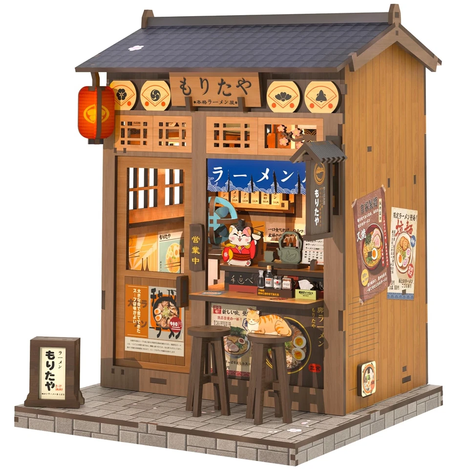 CUTEBEE DIY Miniature House Kit - Book Nook Decor 3D Wooden Puzzle for Teens Adults