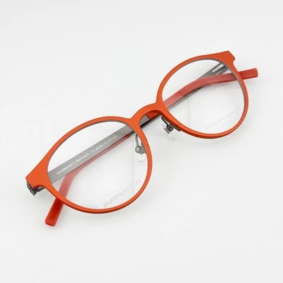 NEW PRODESIGN Denmark Eyeglass 6930 Orange Aluminum Front Frame Axiom Collection - Image 1 of 4