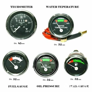 12V Gauge Set Oil Water Temperature And Fuel Techometer Massey Ferguson Tractor - Picture 1 of 8