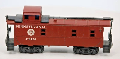 HO Gauge Pennsylvania 3 Window  caboose 478120 1:87 Scale Brown Vintage Model - Image 1 of 4