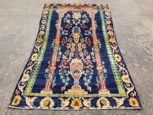 Distressed Antqiue Traditional Handmade Oriental Wool Multicolor Rug 238x144cm - Picture 1 of 12