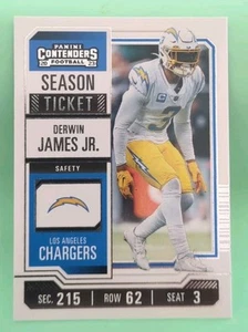 2023 Panini Contenders - Season Ticket Derwin James #57 - Los Angeles Chargers  - Picture 1 of 2