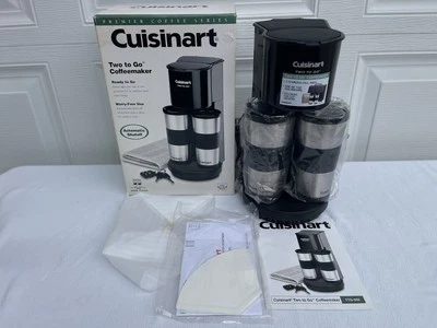 Cuisinart TTG-500 Two To Go Coffeemaker w/ Two 14oz Stainless Mugs - Open Box - Image 1 of 4
