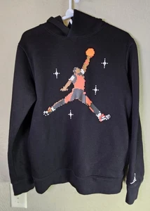 Youth Michael Jordan Hoodie Black 23 Jumpman Size XL Pull Over🔥🔥🔥🔥 - Picture 1 of 10