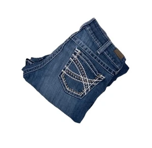 Ariat Women’s Trouser Mid Rise Stretch Entwined Wide Leg Jeans Sz 32 R - Picture 1 of 3