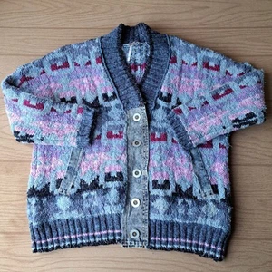 Cárdigan de gran tamaño Free People Bluebell talla XS Boho Grunge Grandmacore  - Imagen 1 de 7