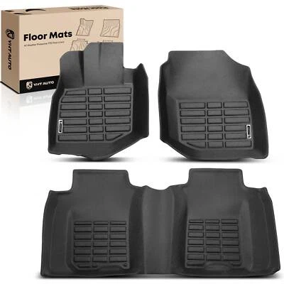 Tapetes forros negros 3 piezas para Honda Fit 2009 2010 2011 2012 2013 delanteros y traseros Foto 1 de 4