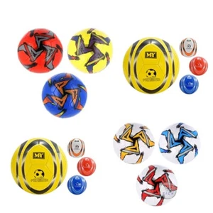 M.Y-PREMIER STITCHED FOOTBALL,LEATHER FOOTBALL 270g white & colour High-quality - Picture 1 of 4