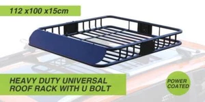 Velobici Universal Roof Rack Car Luggage Carrier Steel Vehicle Cargo 112cm - Picture 1 of 6