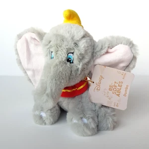 2021 Re-Softables 18cm DUMBO THE ELEPHANT Disney TAGS Soft Toy Stuffed Animal - Picture 1 of 11