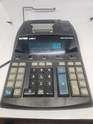 Victor 1460-4 12 Digit Display Extra Heavy Duty Commercial Printing Calculator  - Image 1 of 4