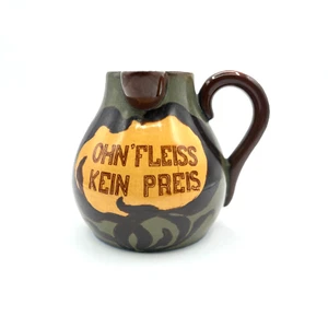 Ernst Wahliss Turn Wien Vienna Austria Ceramic Motto Pitcher - Picture 1 of 4