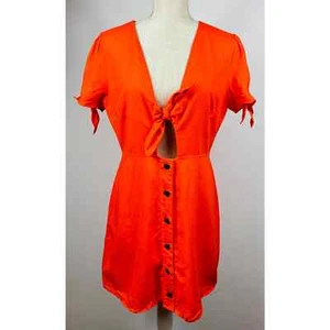 Lost & Wander Orange Romper Women's Size M NWT - Picture 1 of 7