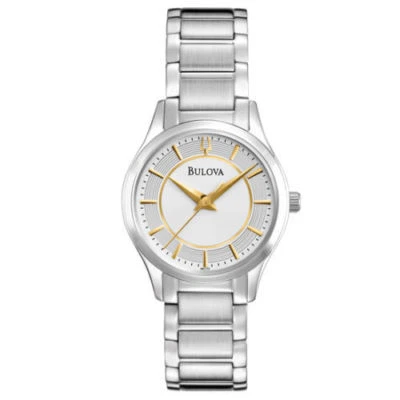 BULOVA 96L175 WOMEN'S DRESS ANALOG SILVER DIAL STAINLESS STEEL WATCH - Image 1 of 2