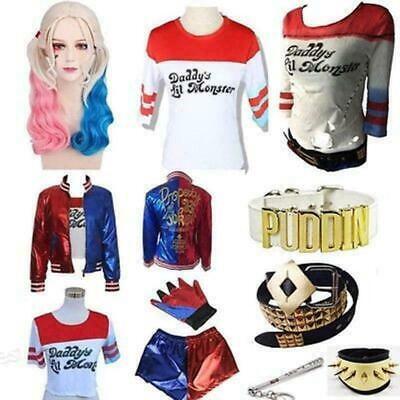Set Giacca Da Squadra Suicida Donna Carnevale Harley Quinn Nuovo • 26.83€