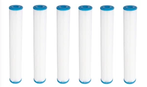 Paquete de 6: Filtros de agua de sedimentos plisados compatibles con Hydro-Logic Tall Boy 2,5"x 20" - Imagen 1 de 4