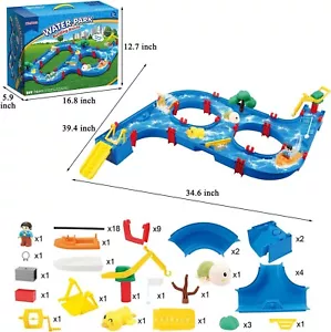 Fistone Outdoor Water Table Toy for Kids, 53Pcs Water Activity Table Large Water - Picture 1 of 6