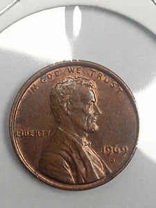 1969 Tiny D Lincoln Memorial Cent - Picture 1 of 3