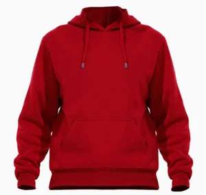 Men's Red Oversized Hoodie Sweatshirt NWT XL X Large - Picture 1 of 1