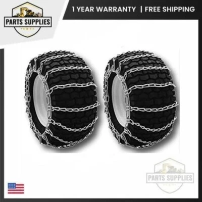 1062256 Set of 2 Tire Chain for 18x9.5x8 18x8.5x10 fits Peerless John Deere MTD - Image 1 of 4