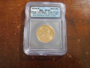 2005 p sacagewa dollar icg graded sp 69 satin finish - Picture 1 of 2