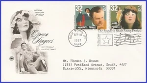 USA3 #3156 ADDR PCS ARTCRAFT FDC STR2 Opera Singer Lawrence Tibbett - Picture 1 of 1