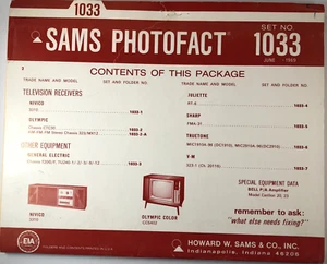 SET CARTELLE FOTOFATTO SAMS N. 1033, 1969, SCHEMI E MANUALI DI SERVIZIO - Foto 1 di 1