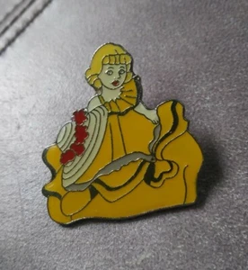 Madame Alexander Club Pin Yellow Dress Red Flowers On Hat - Picture 1 of 3