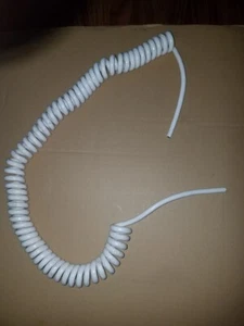 3 wire core 18AWG White spiral coiled cord cable - Bild 1 von 2