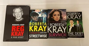 4x Roberta Kray Books Reg Kray A Man Apart Streetwise Survivor The Debt - Imagen 1 de 3