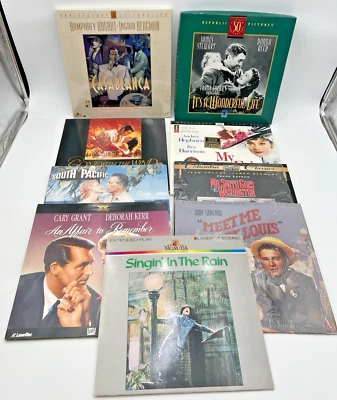 9 OLDIES LASERDISC LD- CASABLANCA, SINGIN RAIN, GONE WIND, FAIR LADY, WONDERFUL Foto 1 de 4