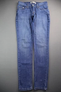 Women's 2013 Levi's 524 Jeans Low Rise Skinny Stretch Distressed Size 1S (27x29) - Picture 1 of 11