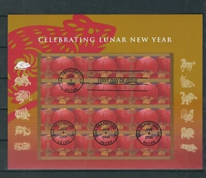 USA SC # 4221 Chinese New Year , Year Of the Rat Pane of 12 FDC . - Picture 1 of 1