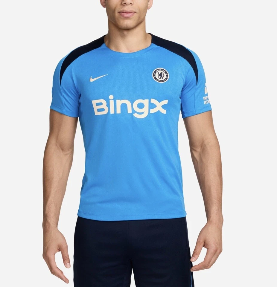 Nike Chelsea FC Strike Training Soccer Jersey Men's Size XL FN9813-436